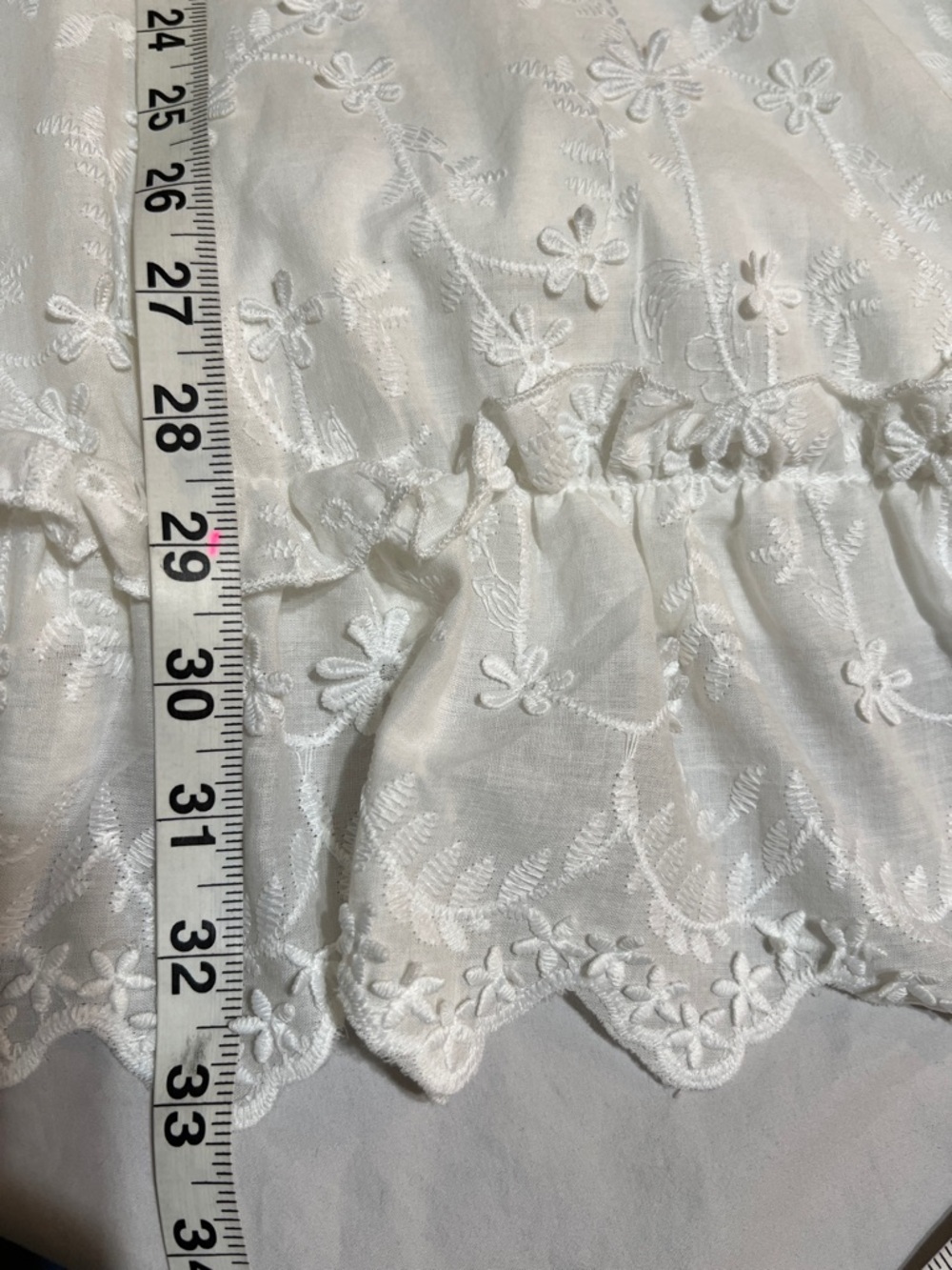 Showpo "Fancy A Spritz" White Eyelet Floral Mini Dress Romantic Festival - Picture 12 of 12